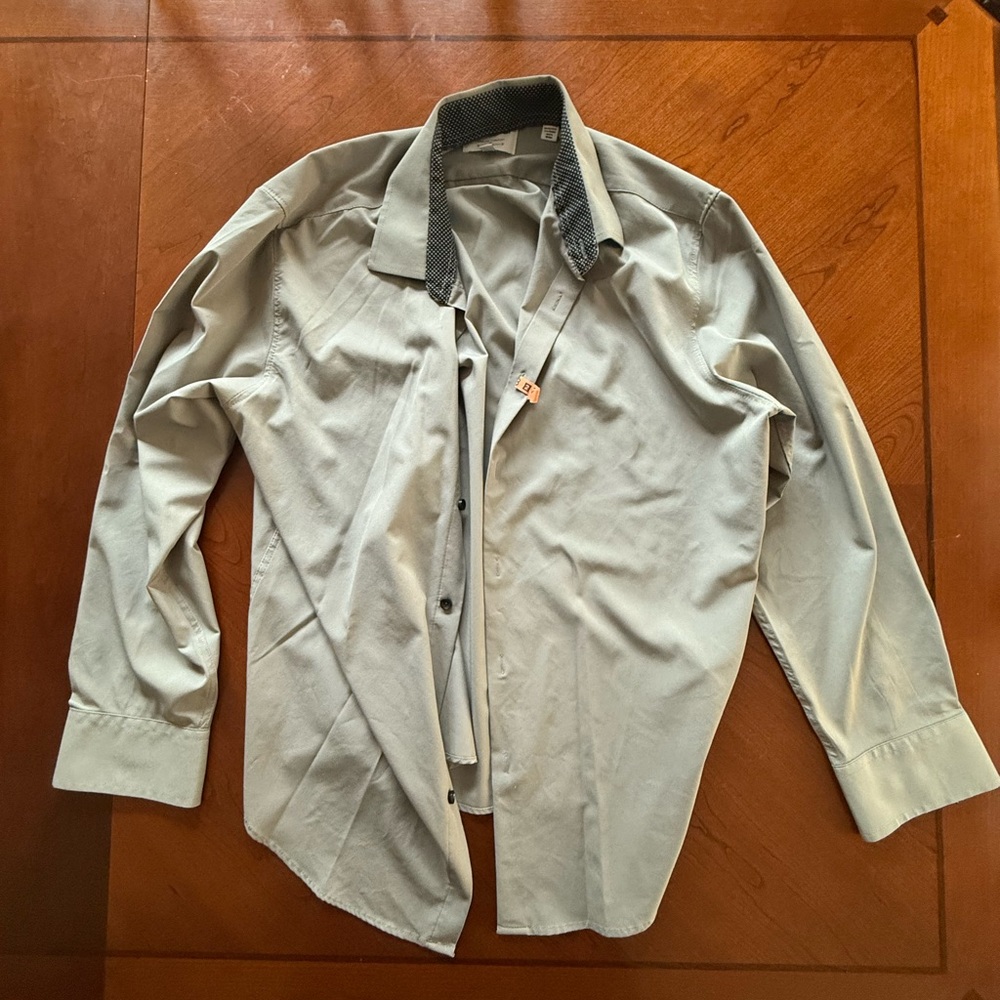 CON.STRUCT Slim Fit Stretch Button-Down Shirts (XL)